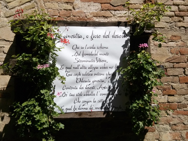 - Recanati - an extract from one of Giacomo Leopardi's poems - 